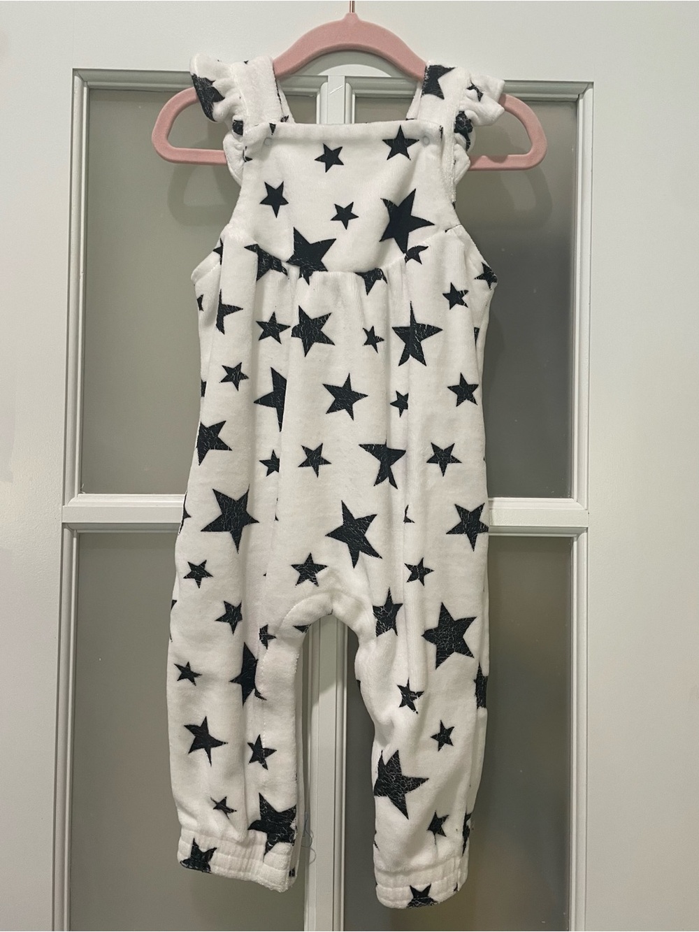 Angel Dear White Plush Cozy Star Romper